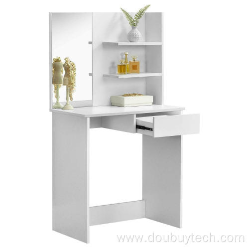 Dressing Table Vanity Set Makeup Desk with Mirror